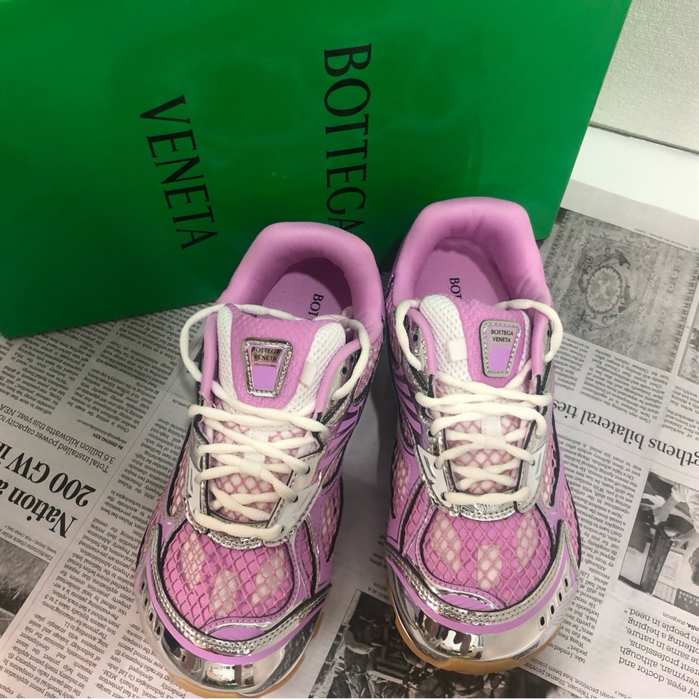 Bottega Veneta Women’s Silver Sneakers